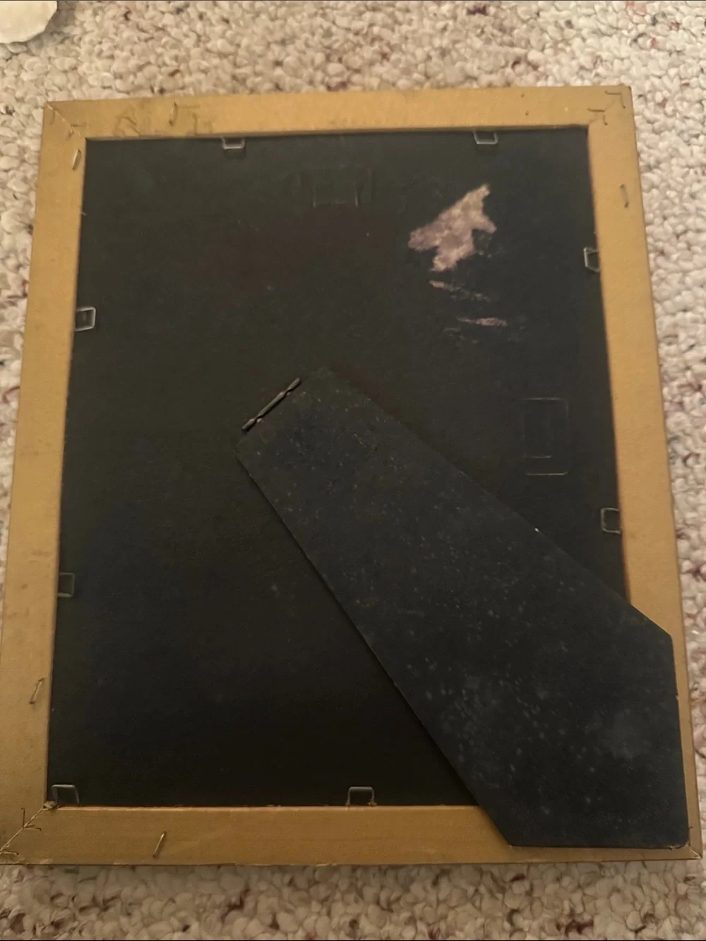 framed piece is a1980s vintage Victorian Santa